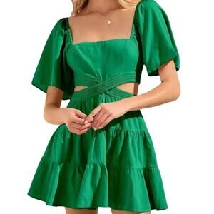 Free People Cross of Sunlight Mini Dress | SZ S